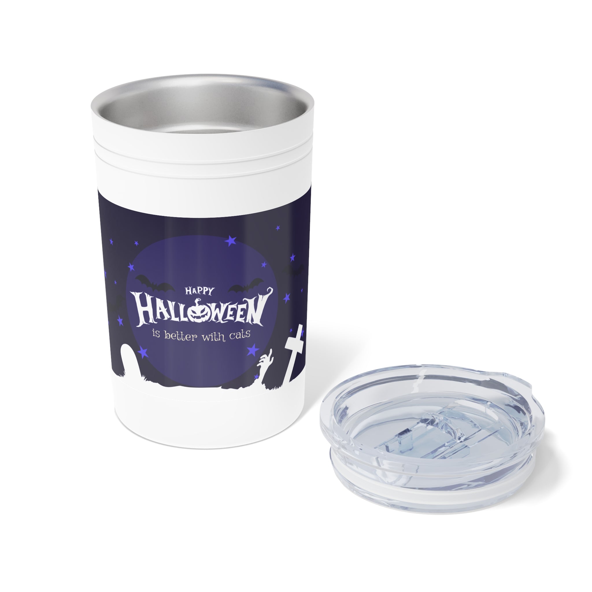Happy Halloween with Witch's Cats | Vacuum Insulated Tumbler